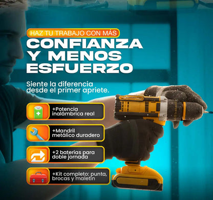 Talladro M380 Profesional | INALÁMBRICO | ¡Máxima potencia y rendimiento!