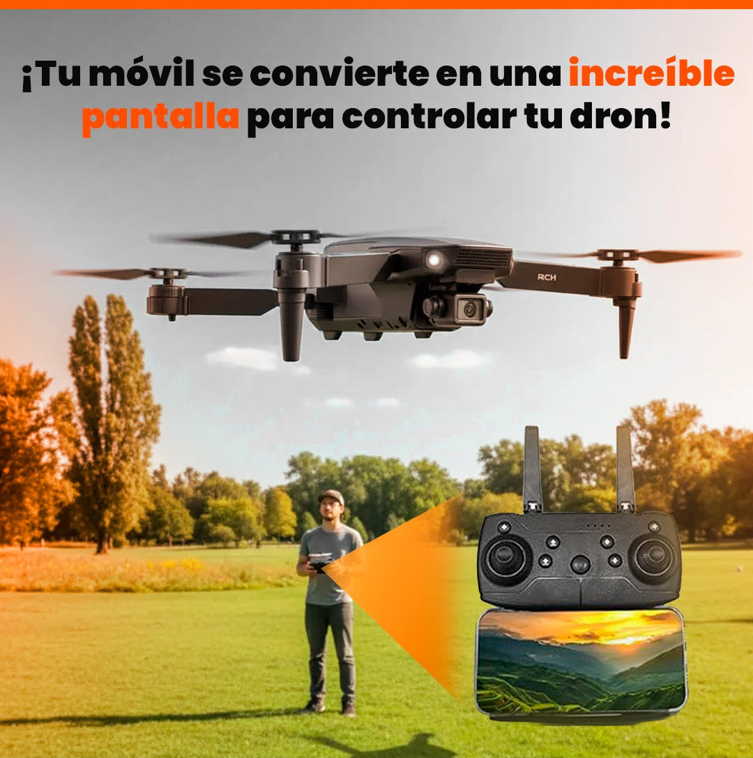 Dron Profesional E88 4K UltraFly + 2 Baterías Adicionales | ¡Vuela sin límites!